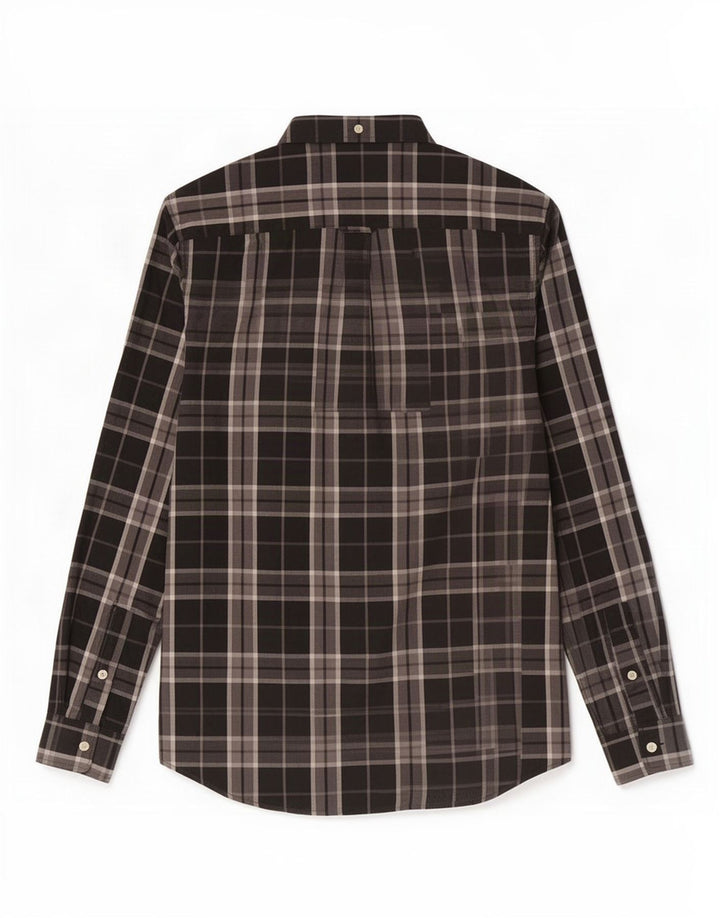 Lyle & Scott Chemise Homme Petit Carreau Noir Coton
