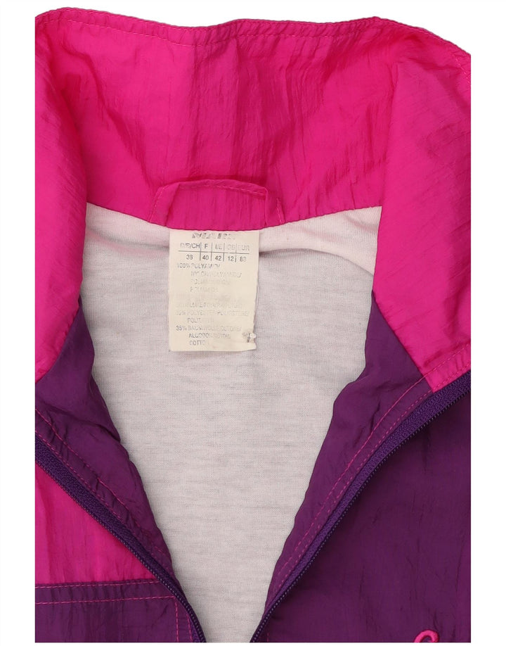 Survêtement complet femme vintage UK 12 Medium Purple Colourblock Polyamide