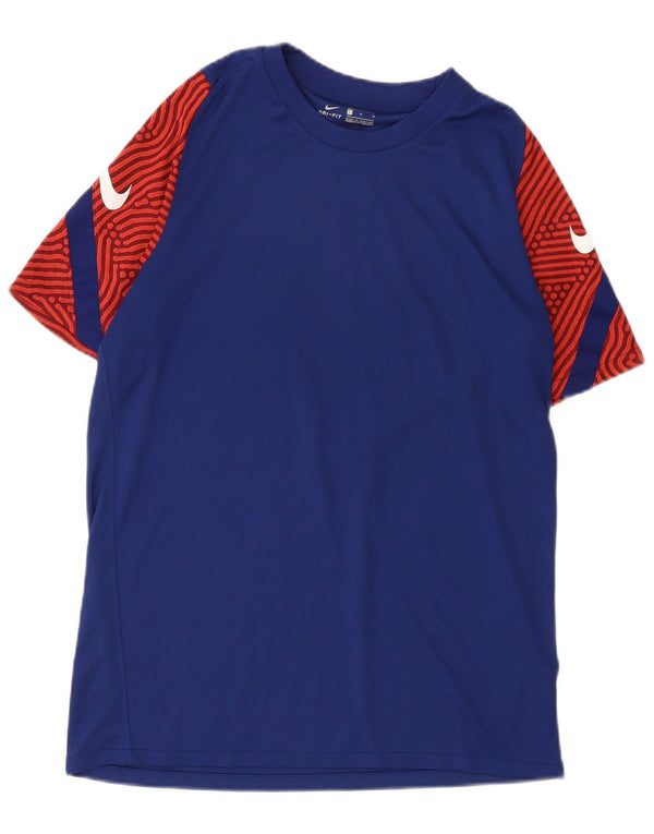Nike Hommes Dri Fit Graphic T-Shirt Haut Large Bleu Colorblock