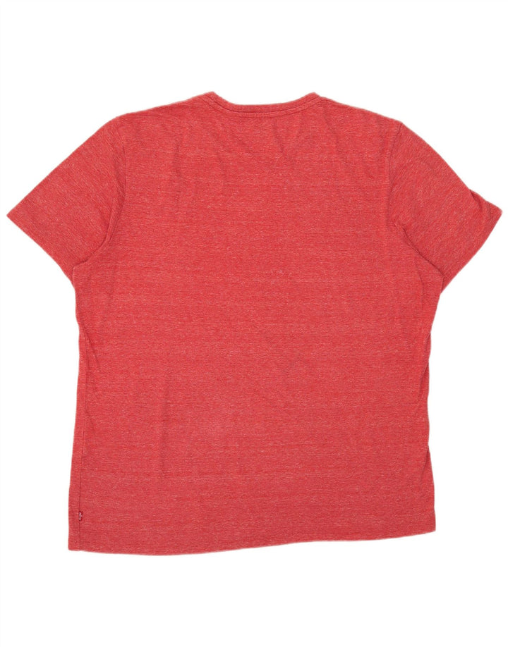Levi's Tee-Shirt Graphique Top XL Homme Rouge Moucheté