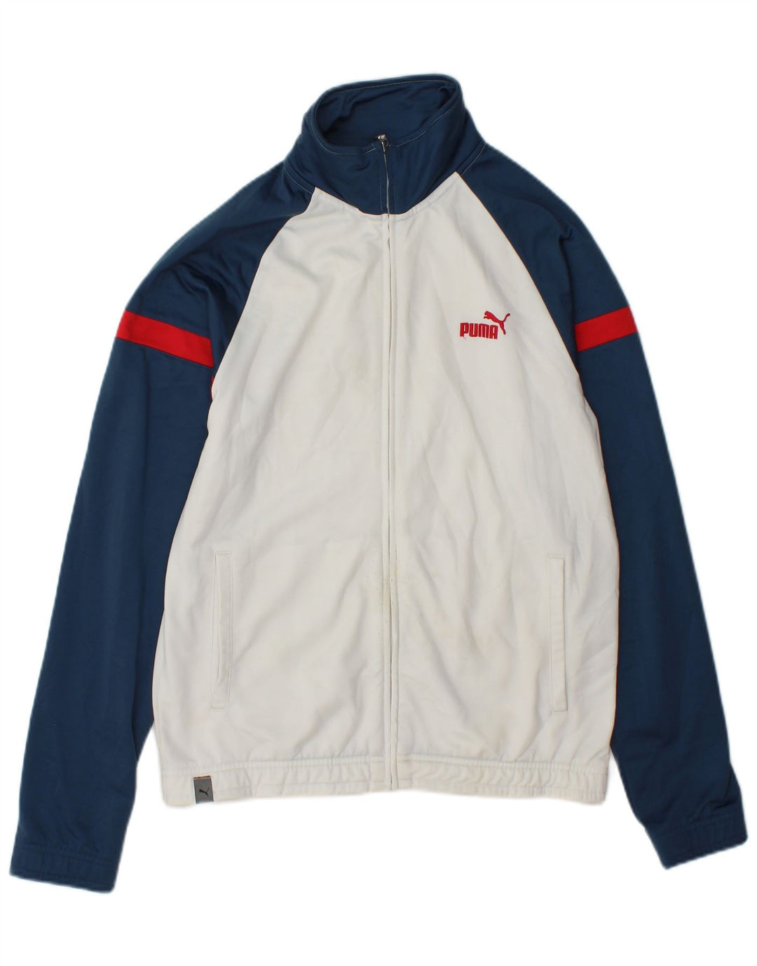 Puma Veste de Survêtement Homme XS Blanc Colorblock