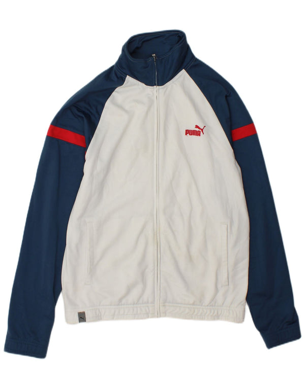 Puma Veste de Survêtement Homme XS Blanc Colorblock