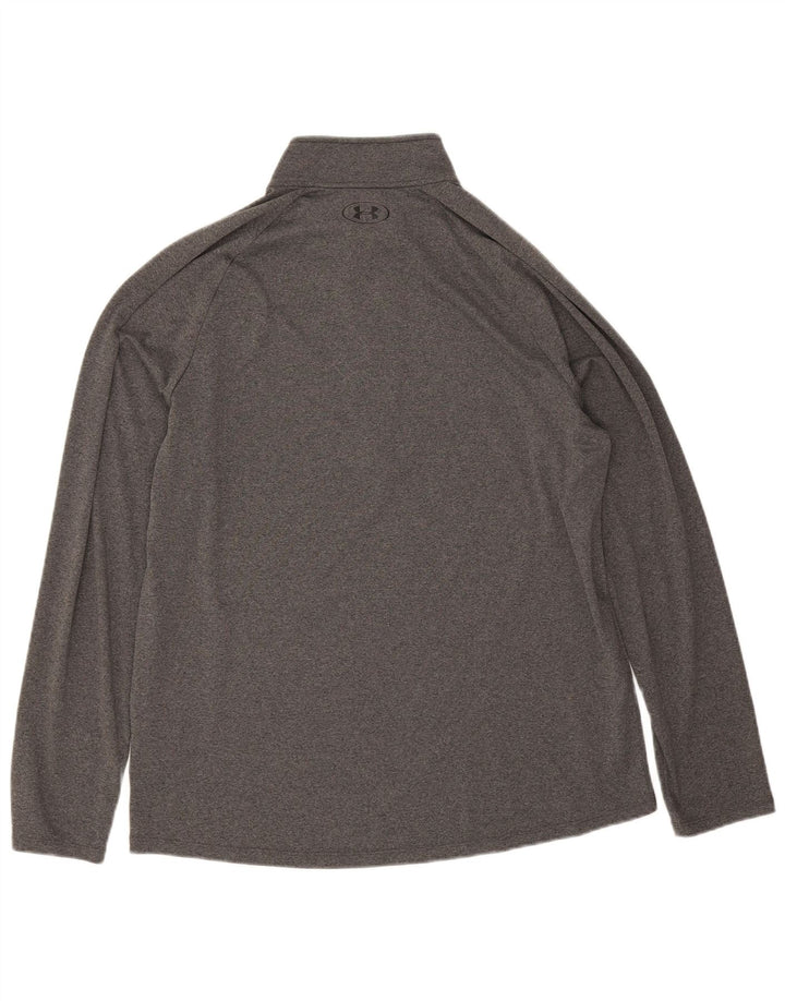 Under Armour Haut de Survêtement Zip Neck Homme Gris Polyester
