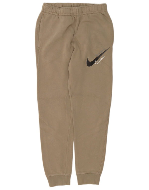 Nike Pantalon de survêtement graphique pour femme Joggers UK 4 XS Coton beige