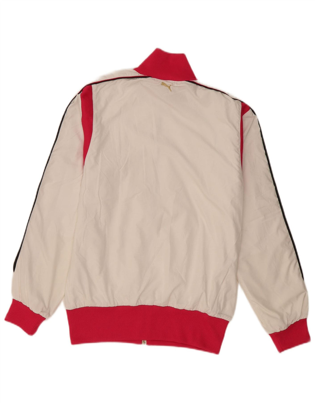 Puma Veste de survêtement pour femme UK 10 Small Blanc Colorblock Polyester