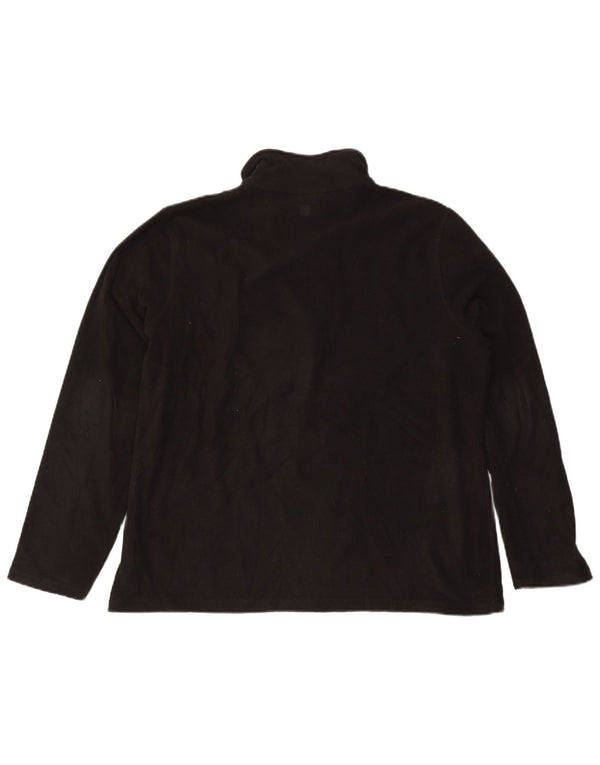 Mountain Warehouse Pull polaire à col zippé pour homme XL Noir Polyester