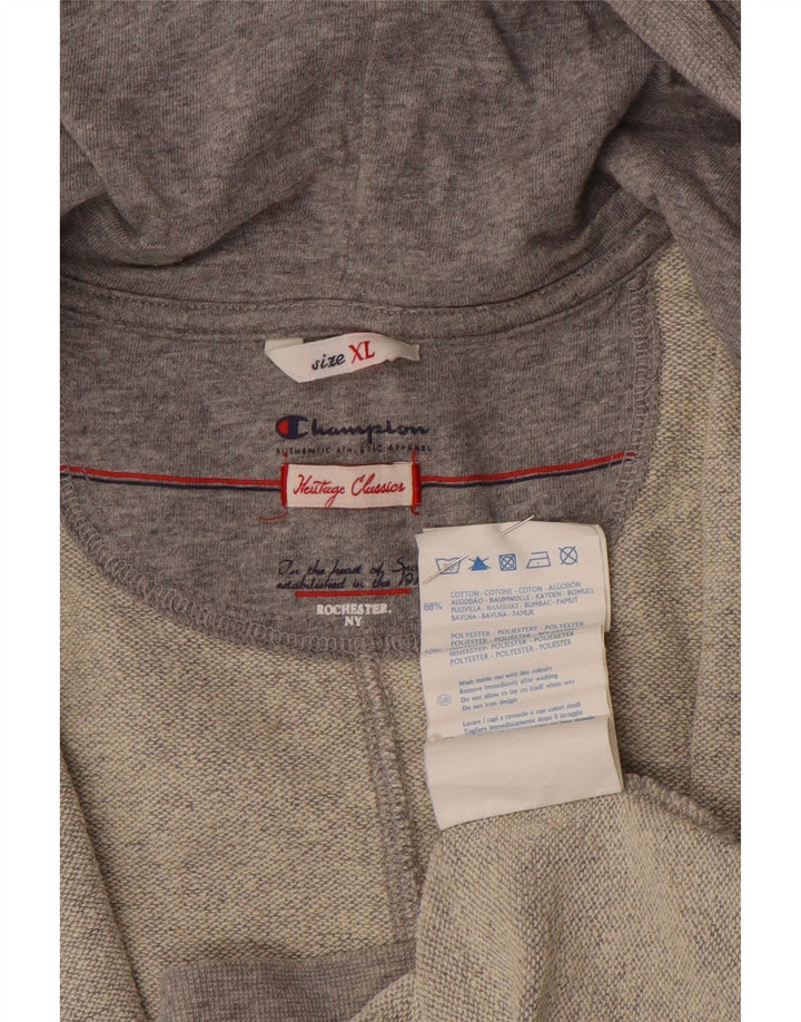 CHAMPION Pull à capuche zippé Heritage Classics pour femme UK 18 XL Gris