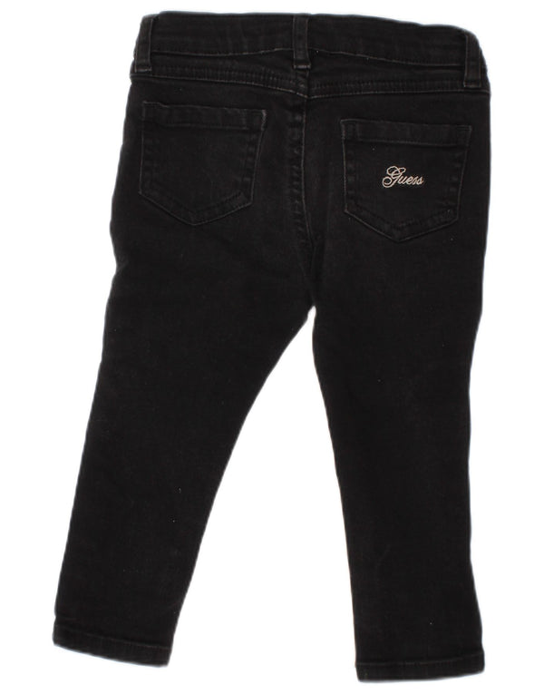 GUESS Jean skinny pour bébé fille 12-18 mois W18 L11 coton noir