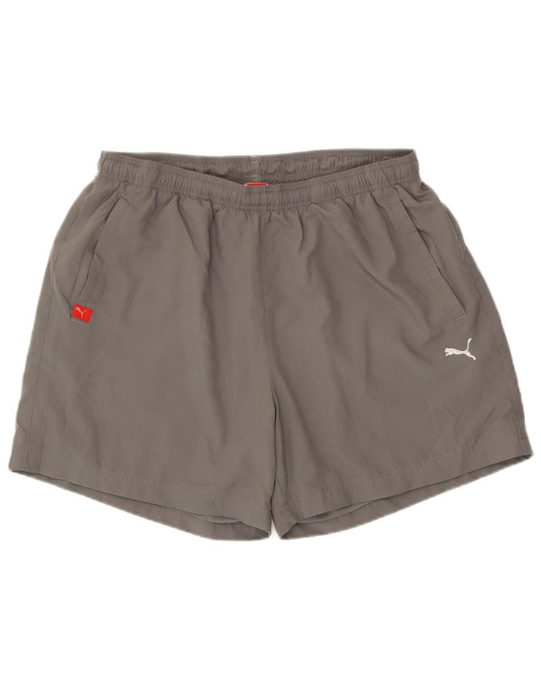 Puma Short de Sport Homme XL Gris Polyester
