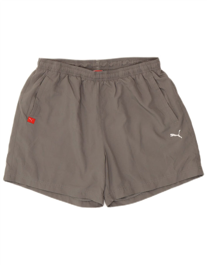 Puma Short de Sport Homme XL Gris Polyester
