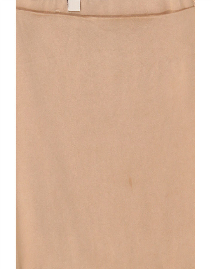 Zara Femme Cami Top UK 10 Small Beige Viscose