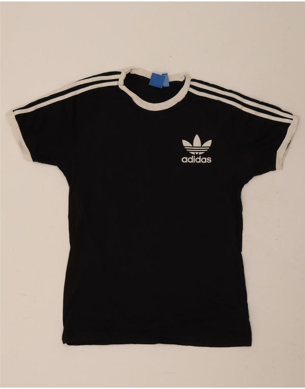 Adidas T-shirt graphique pour homme en coton noir moyen