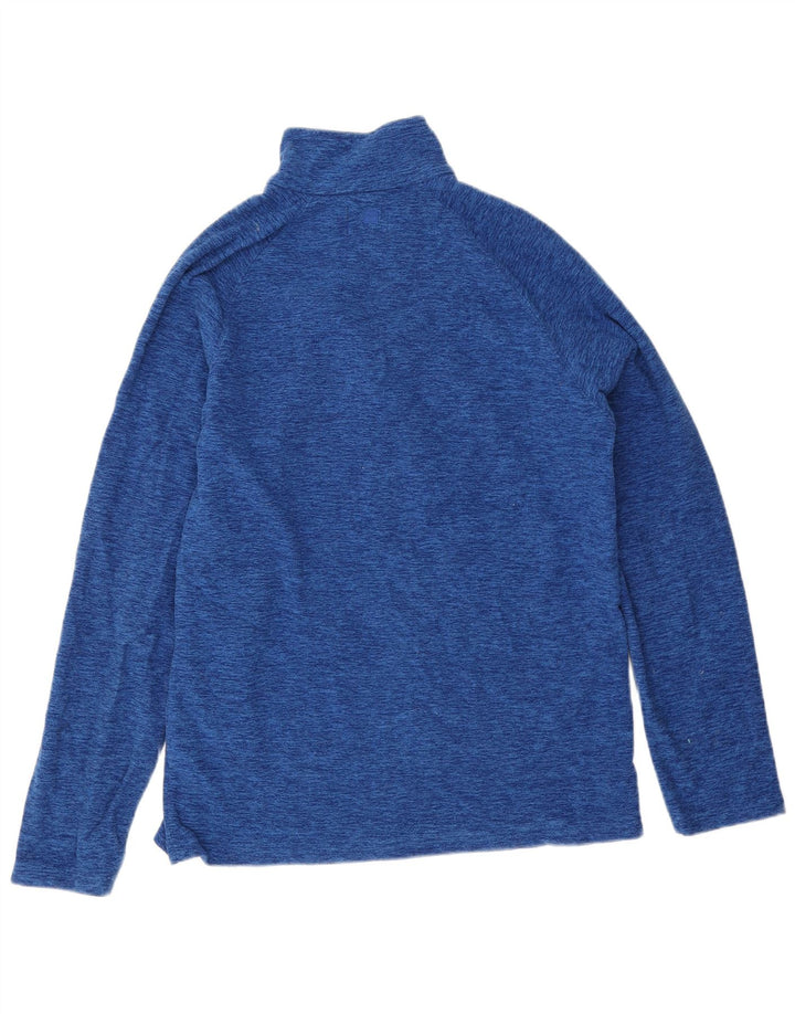 Mountain Warehouse Pull polaire à col zippé pour homme Petit polyester moucheté bleu