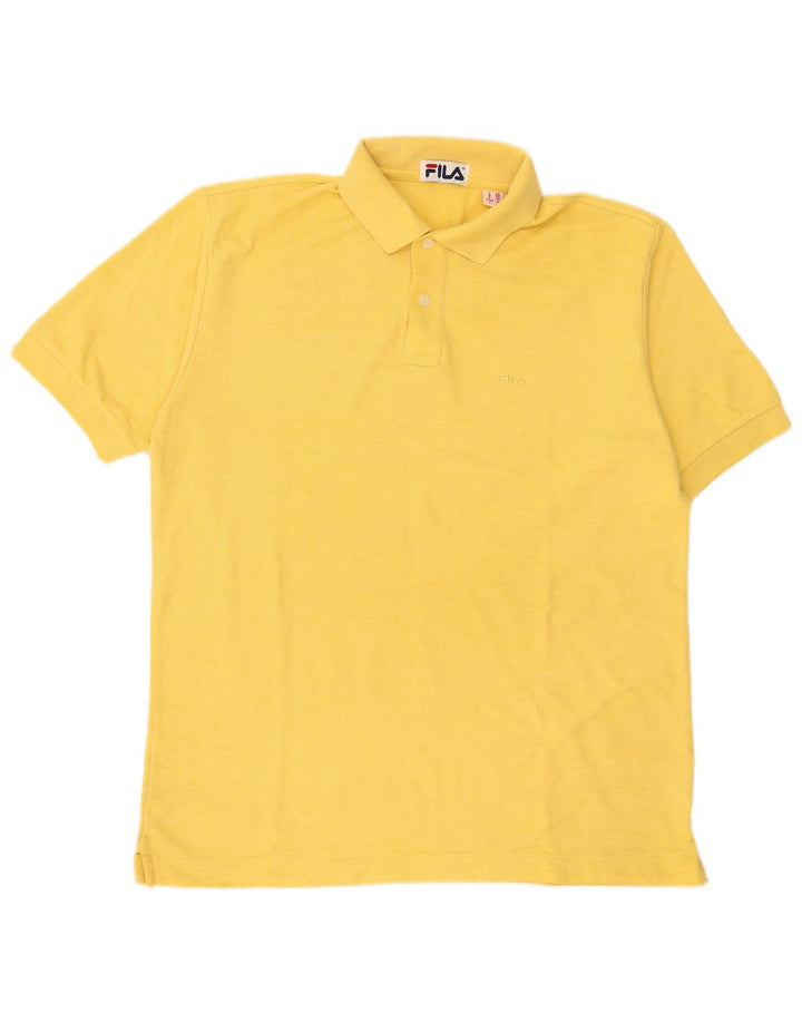 Fila Polo Homme IT 50 Coton Jaune Moyen