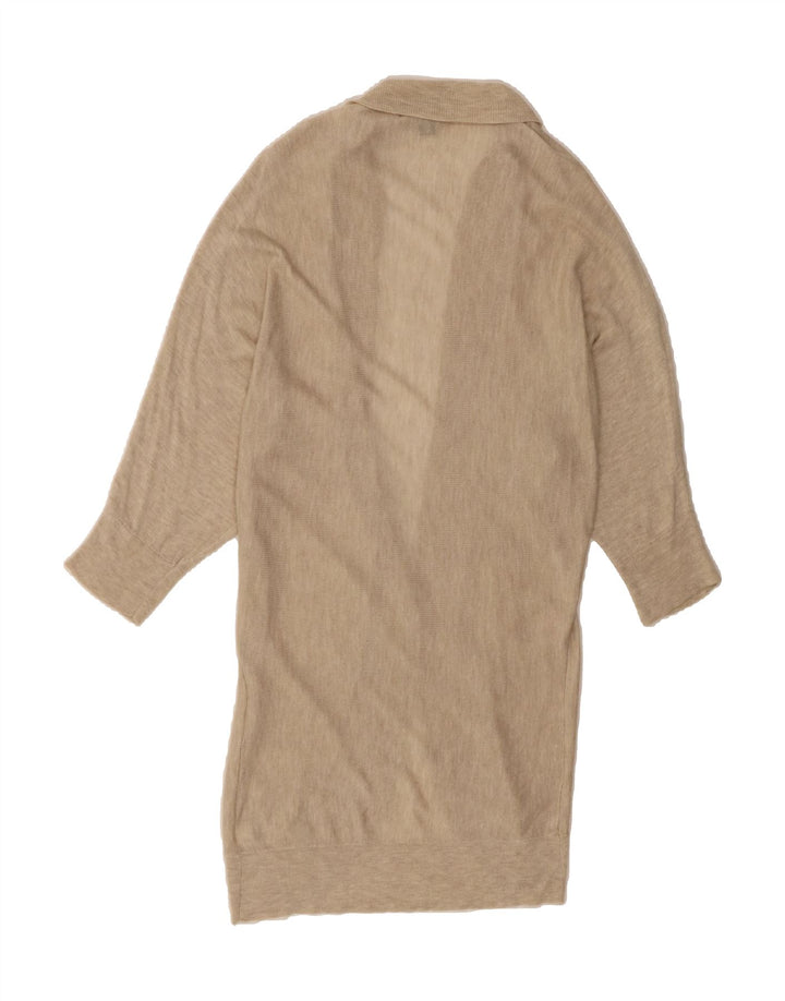 MOSSIMO Womens Longline Batwing Cardigan Sweater UK 10 Small Beige Vintage Mossimo and Second-Hand Mossimo from Messina Hembry 