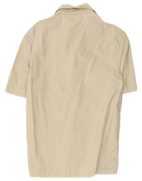 Levi's Chemise à Manches Courtes Homme Small Beige Coton