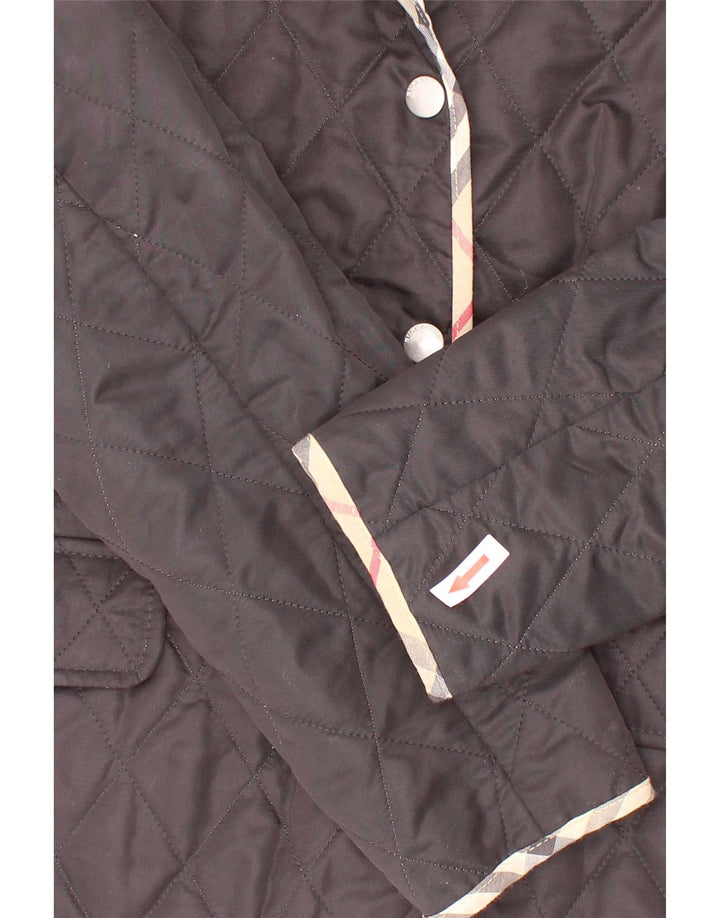 Burberry Veste matelassée Fille 11-12 ans Noir Polyester