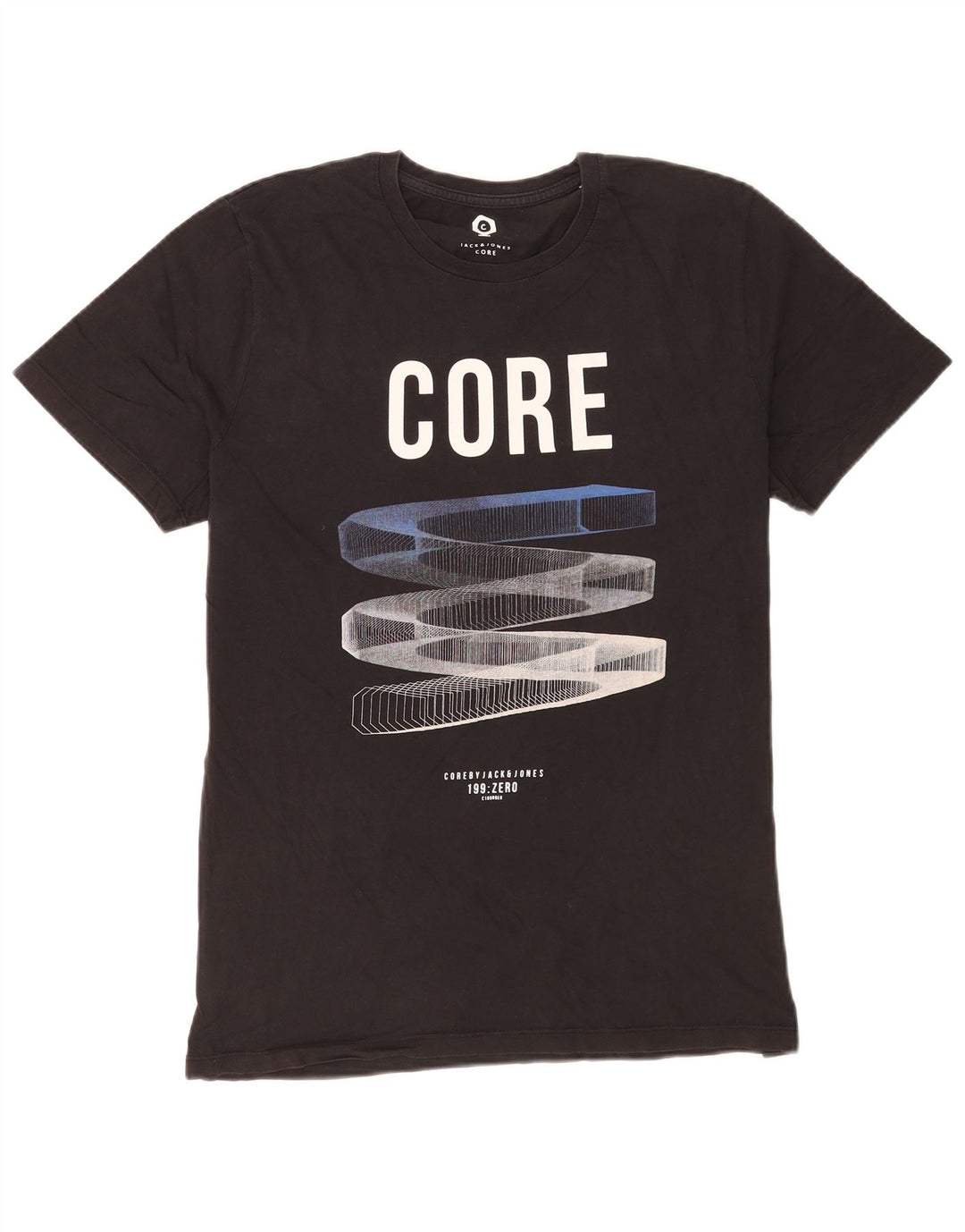 Jack & Jones T-Shirt Graphique Homme Grand Noir Coton