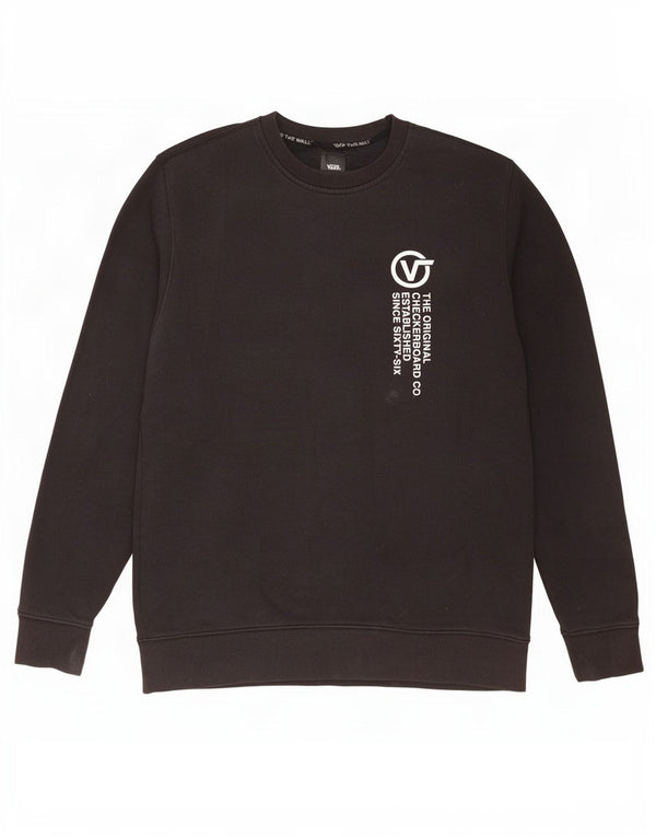 Vans Sweat-shirt graphique pour homme en coton noir moyen