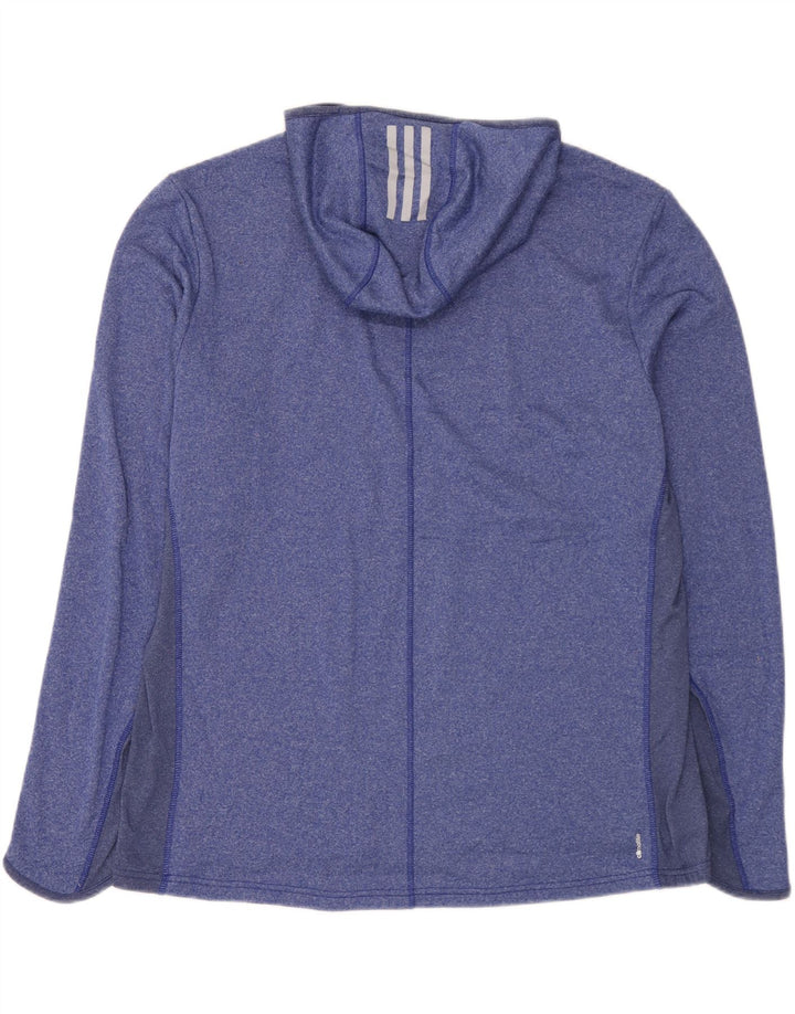 Adidas Haut à capuche à manches longues pour homme 2XL Bleu