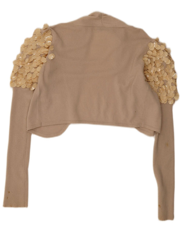 Reiss Boléro Femme UK 44 Viscose Beige Moyen