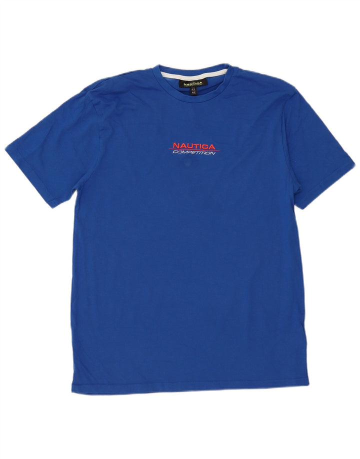 Nautica T-Shirt Graphique Homme Bleu Moyen Coton