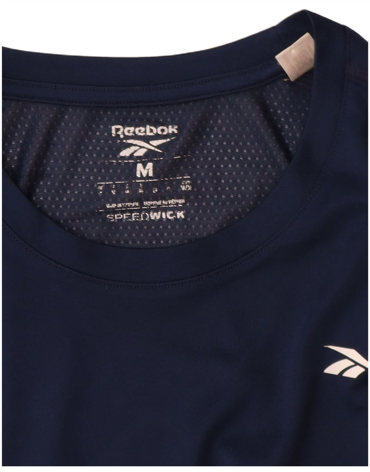 Reebok Tee-Shirt Speedwick Homme Bleu Marine Moyen Polyester