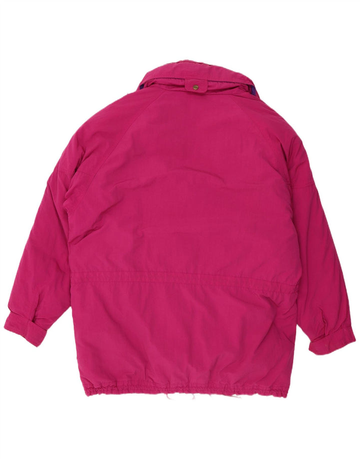 Sympatex Veste de ski à capuche pour femme UK 18 XL Rose Polyester