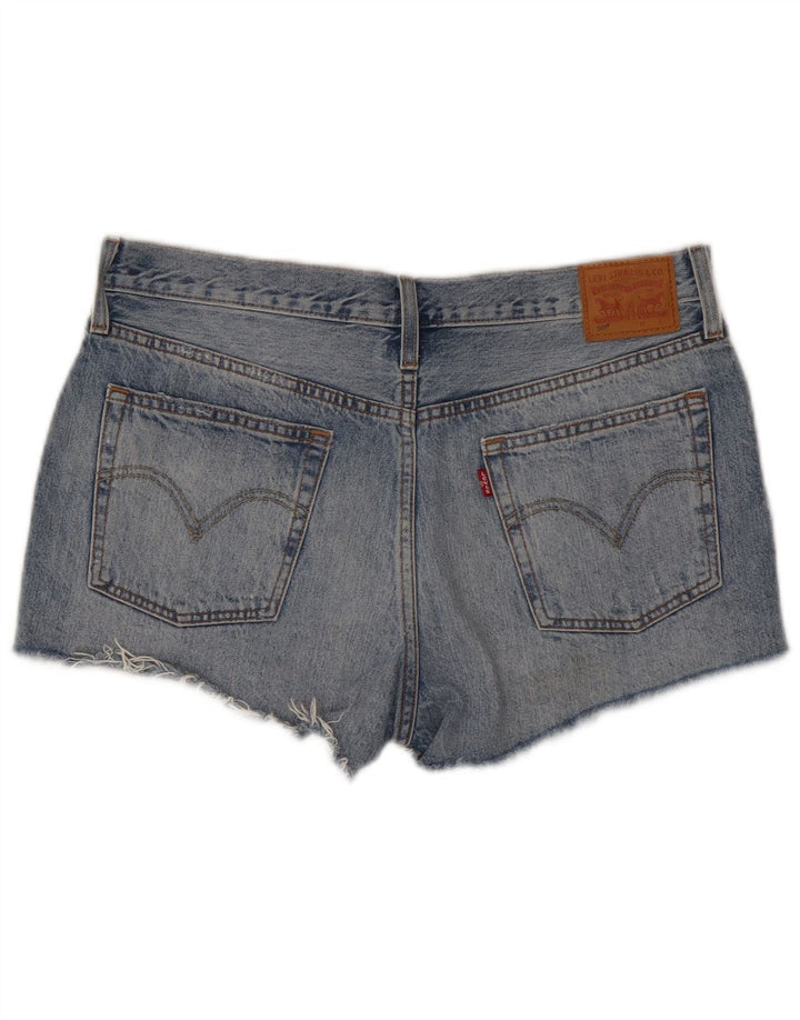 Levi's Short en Jean 501 Femme W32 Bleu Moyen Coton