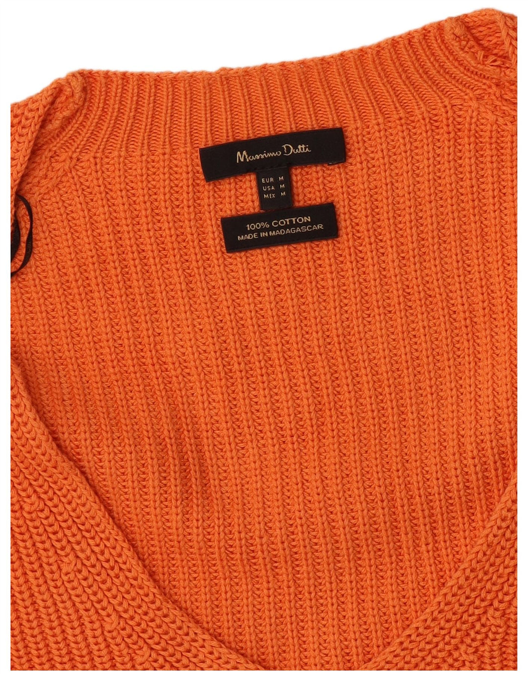 Massimo Dutti Débardeur surdimensionné pour femme UK 14 Coton orange moyen
