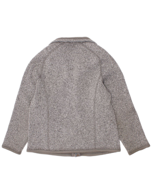 Patagonia Veste de survêtement pour garçon 5-6 ans XS Gris Moucheté Polyester