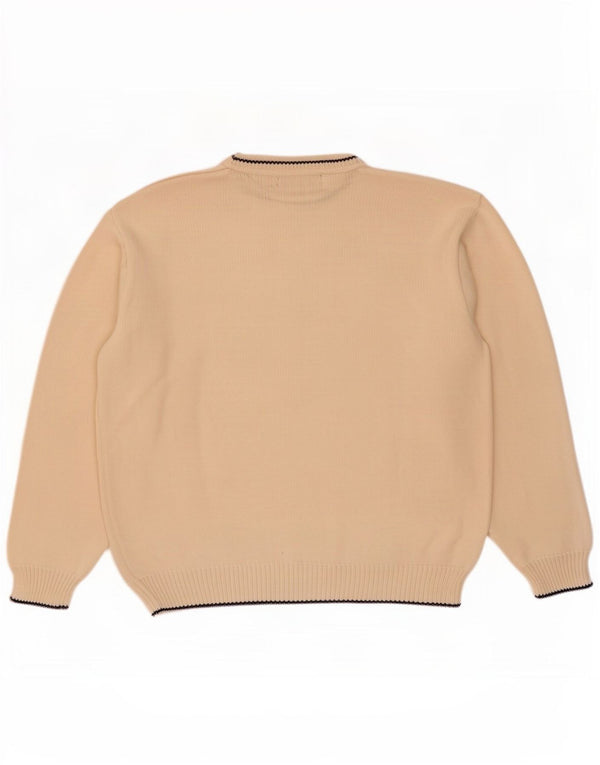 Daniel Hechter Pull col rond pour homme IT 58 3XL Beige Coton