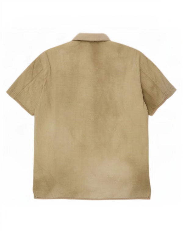 Hugo Boss Chemise à manches courtes pour homme Beige moyen Tie Dye
