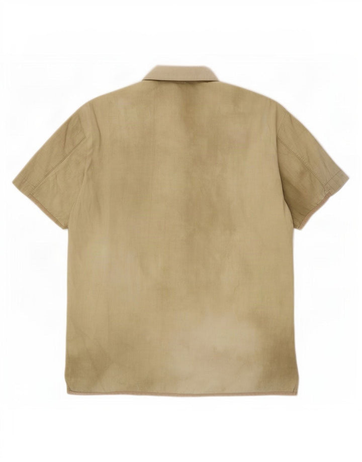 Hugo Boss Chemise à manches courtes pour homme Beige moyen Tie Dye