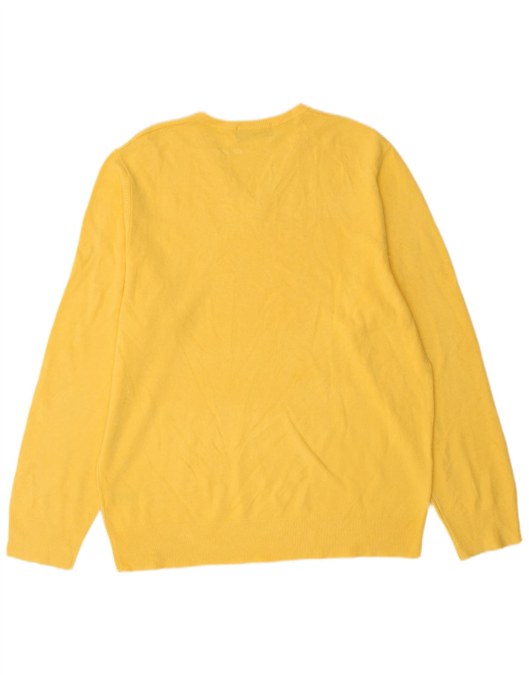 Marks & Spencer Pull à col en V Blue Harbor pour hommes, grand jaune