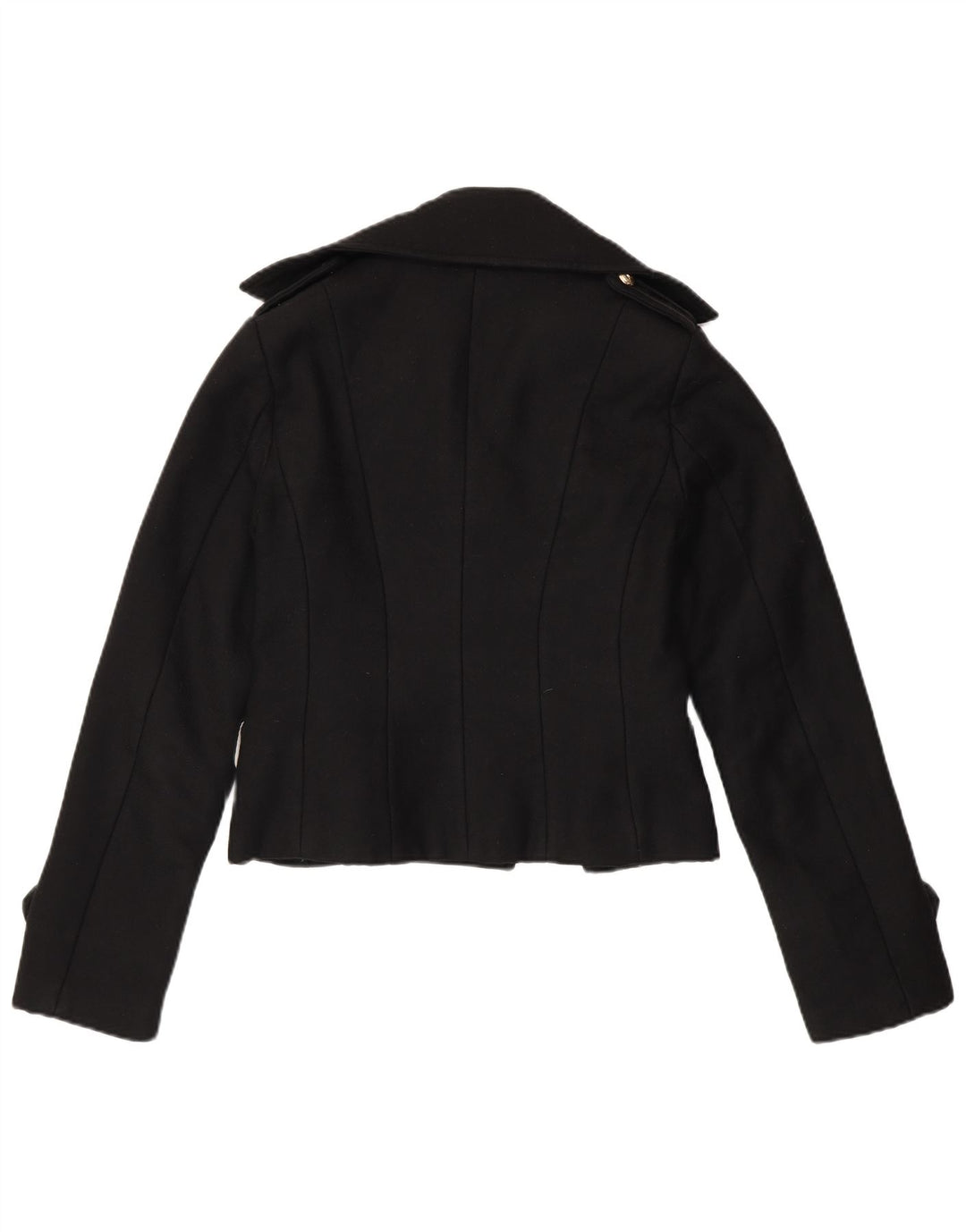 ELISABETTA FRANCHI Caban Celyn B Femme IT 46 Large Laine Vierge Noire