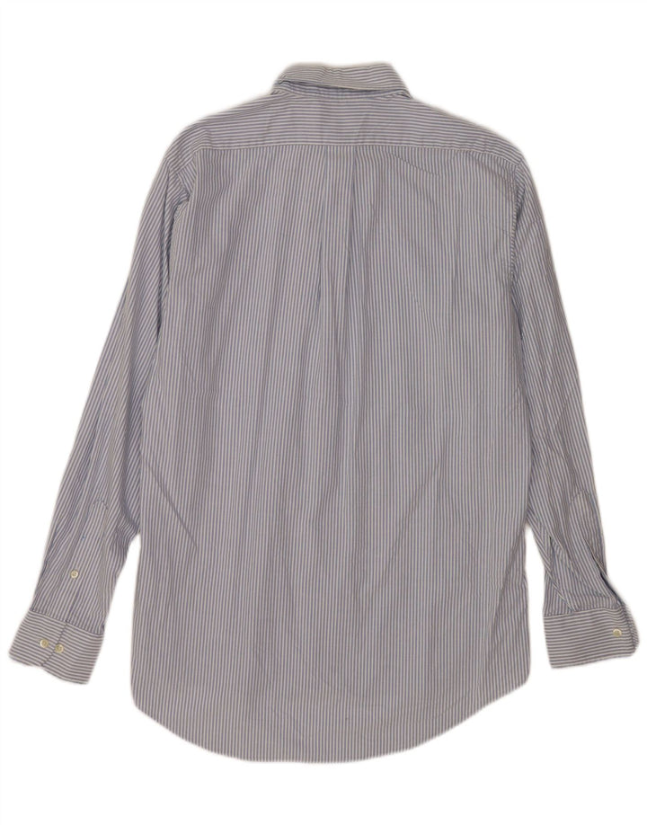 Chaps Chemise coupe classique pour homme Taille 34/35 15-15 1/2 Rayé bleu moyen