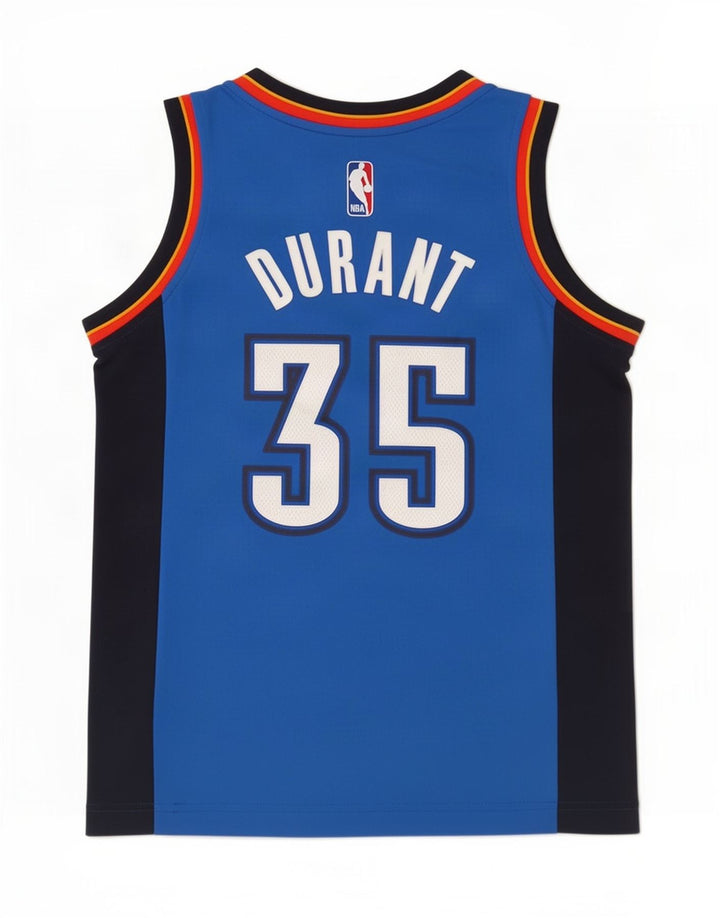 Adidas Garçon Oklahoma Graphic Débardeur 9-10 ans Bleu Colorblock Polyester