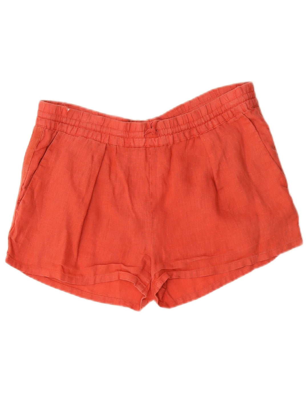 Zara Short décontracté pour femme Petit W32 Lin rouge