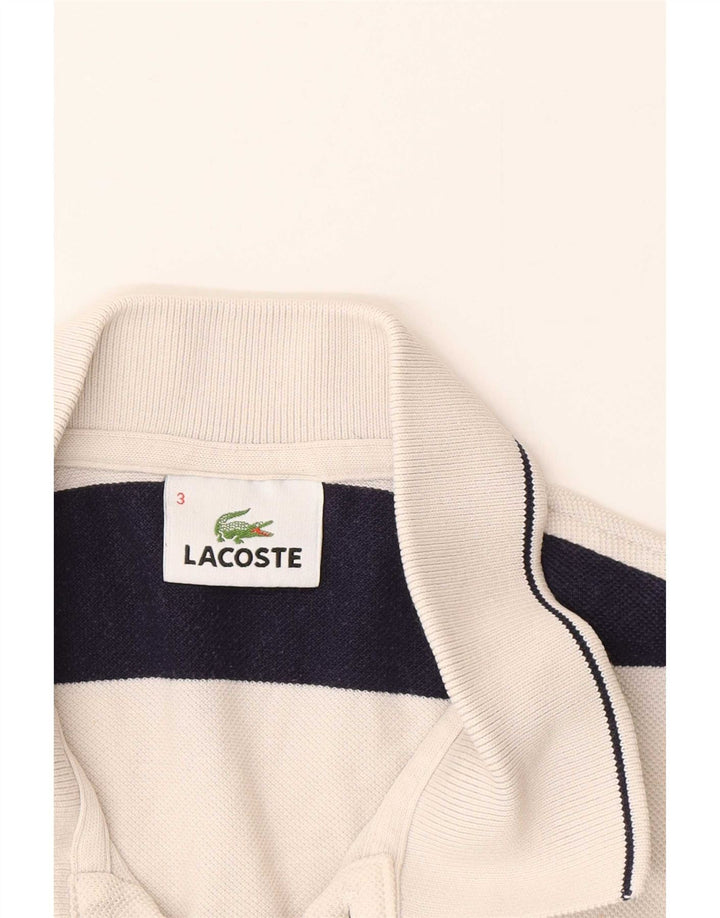 Lacoste Polo Homme Taille 3 Petit Blanc Rayé