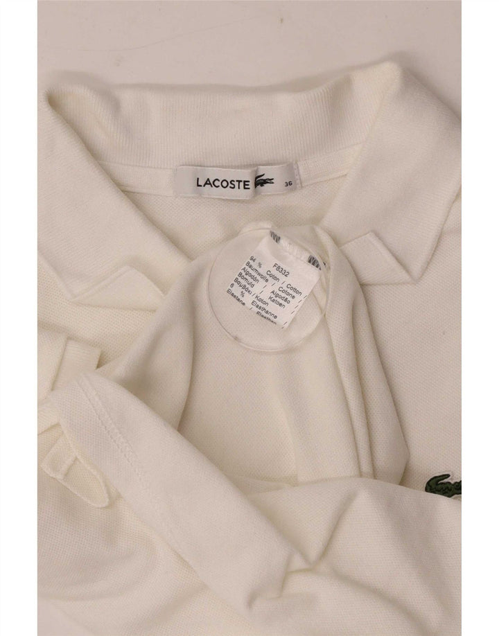 Lacoste Polo Femme Taille 36 Petit Coton Blanc