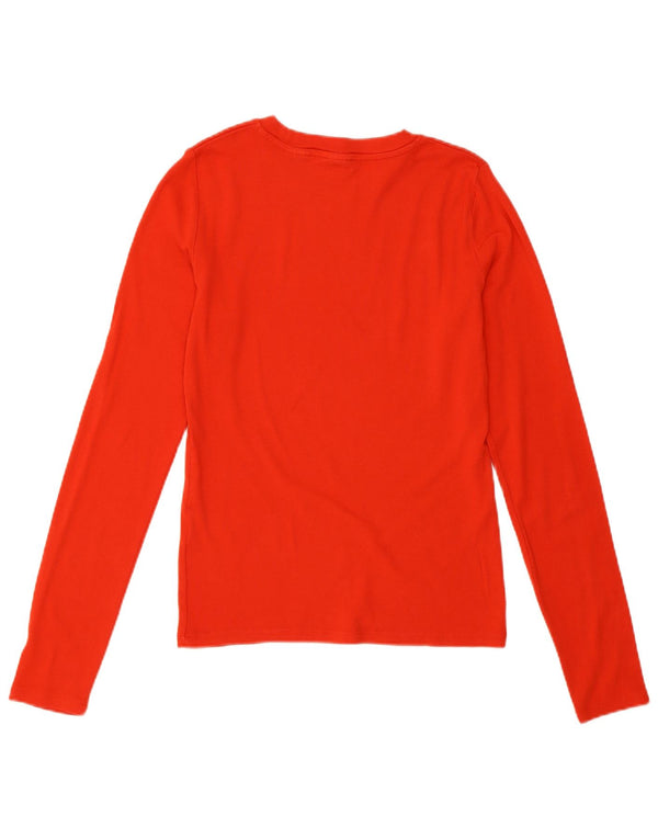Levi's Top Manches Longues Femme UK 12 Rouge Moyen