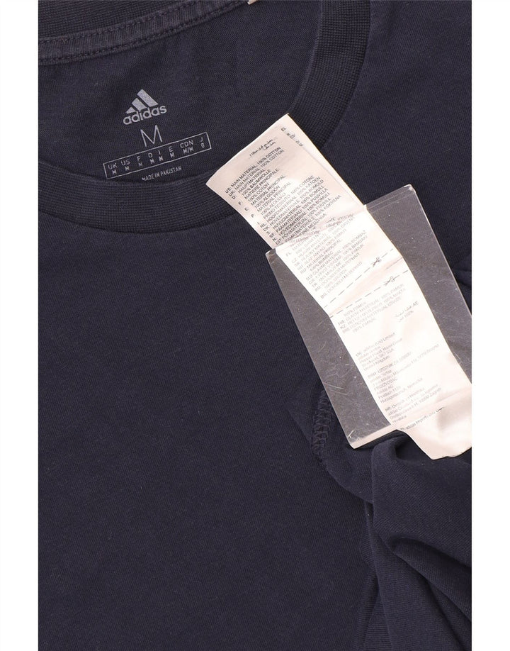 ADIDAS T-Shirt Homme Bleu Marine Moyen Coton