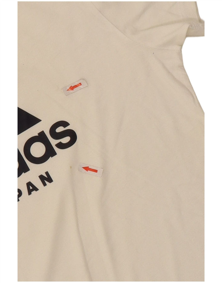 Adidas T-Shirt Graphique Homme Blanc Moyen