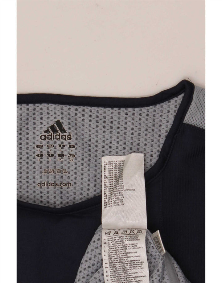 Adidas Hommes Climacool Débardeur Grand Bleu Marine Colorblock Polyester
