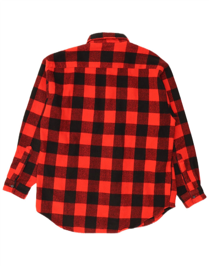 Dénoncer Mens Lumberjack Flannel Shirt Medium Red Gingham