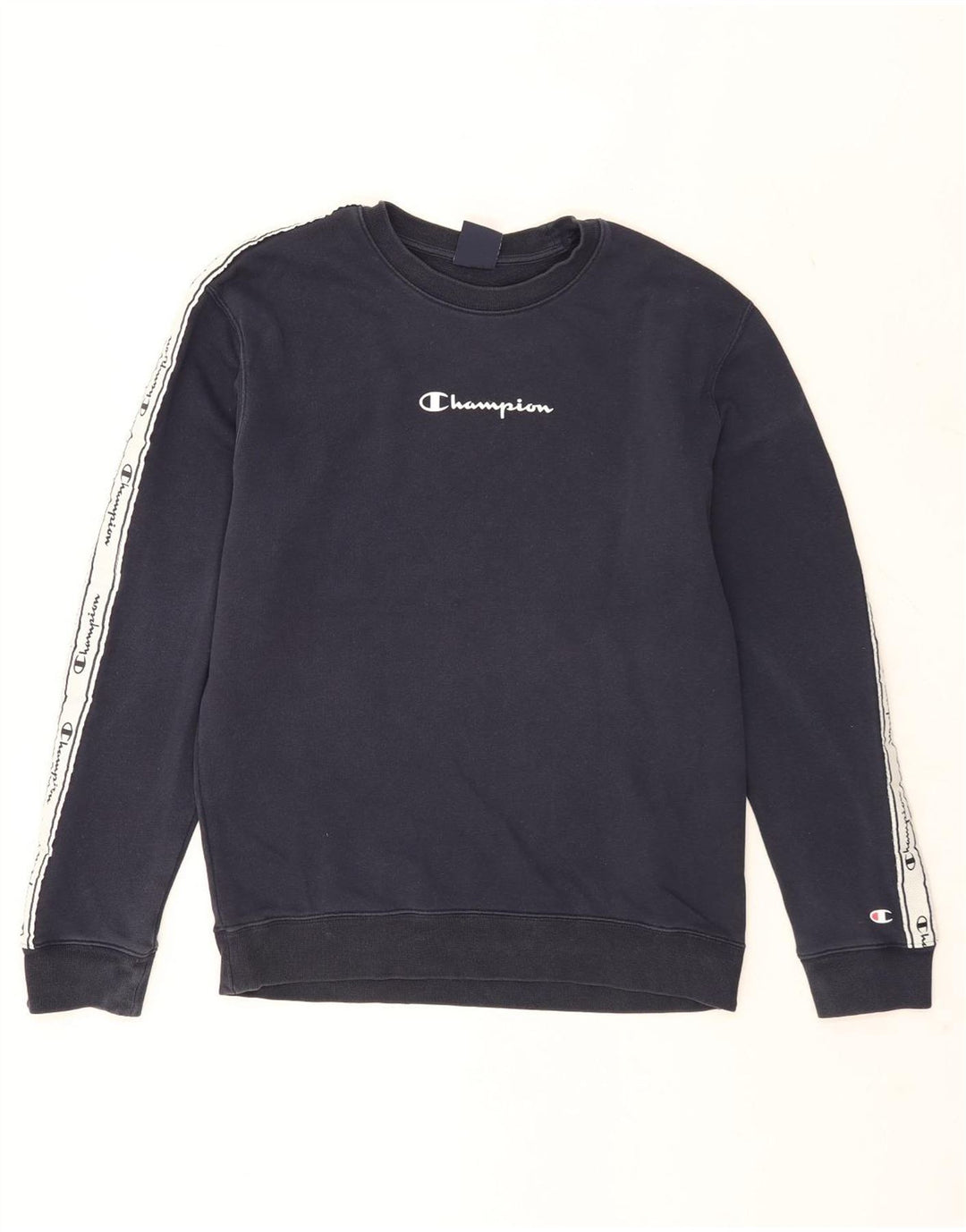 Champion Sweat-shirt graphique pour homme en coton color block bleu marine moyen