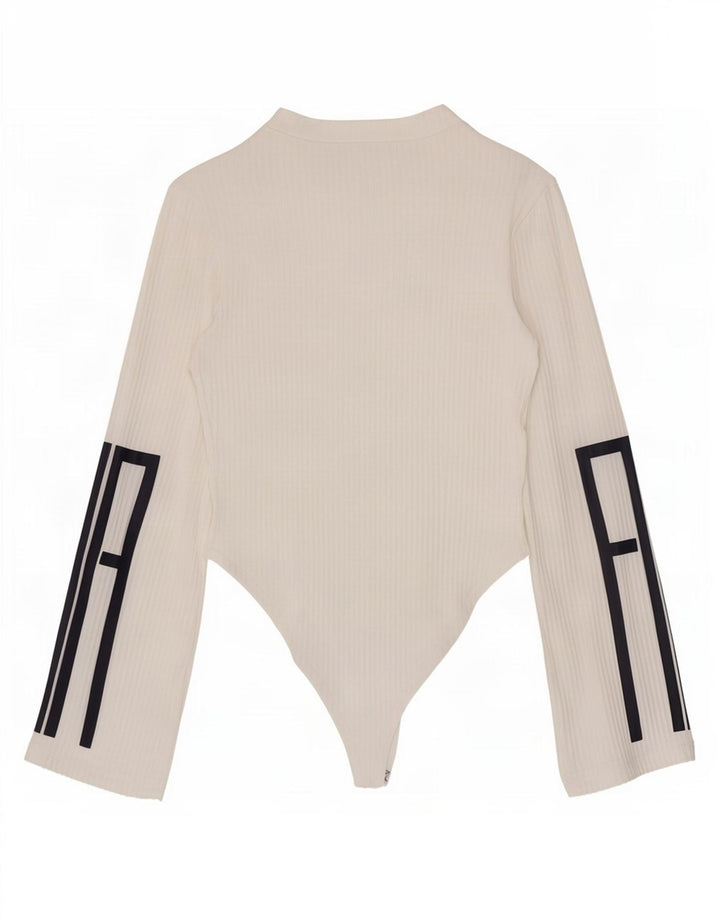 Fila Body graphique à manches longues pour femme UK 4 XS Blanc