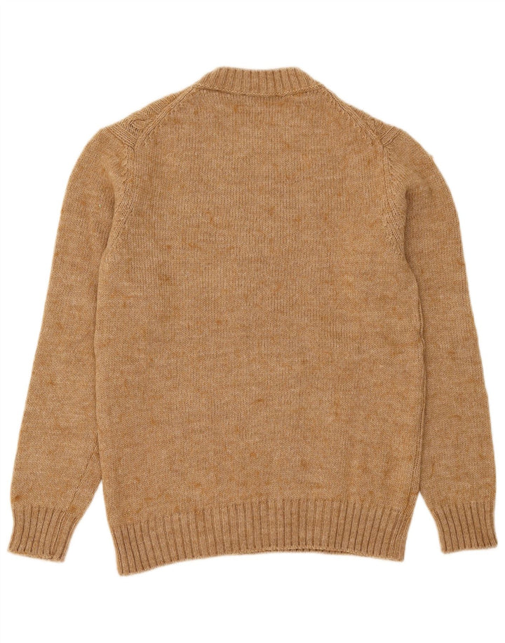 Sisley Pull ras du cou pour femme UK 8 Small Beige