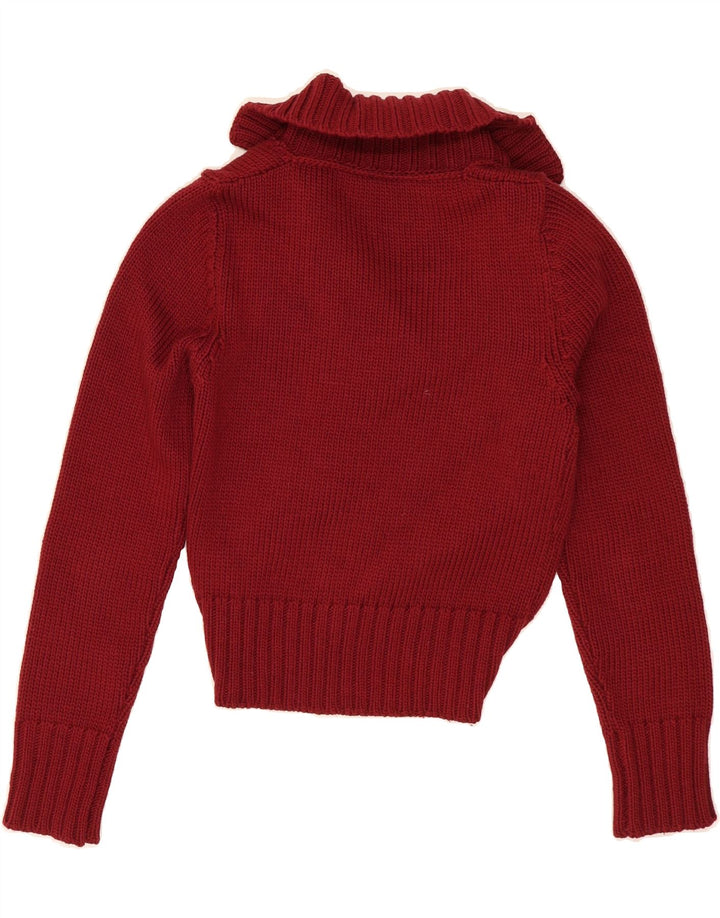 PENNY BLACK Womens Open Cardigan Sweater UK 12 Medium Red Wool Vintage Penny Black and Second-Hand Penny Black from Messina Hembry 